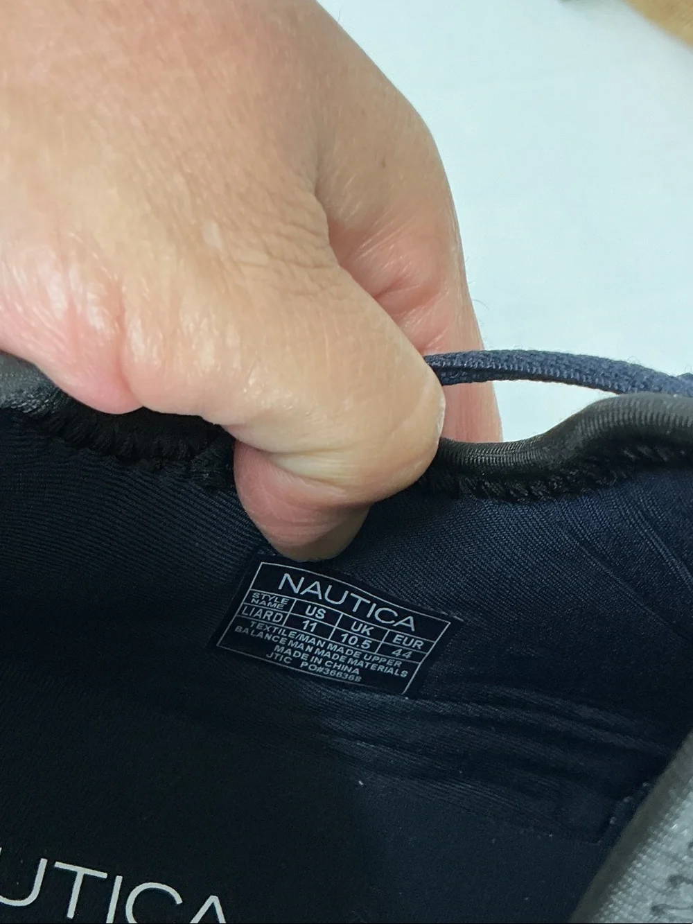 Nautica Men’s Navy and Black Athletic Sneakers